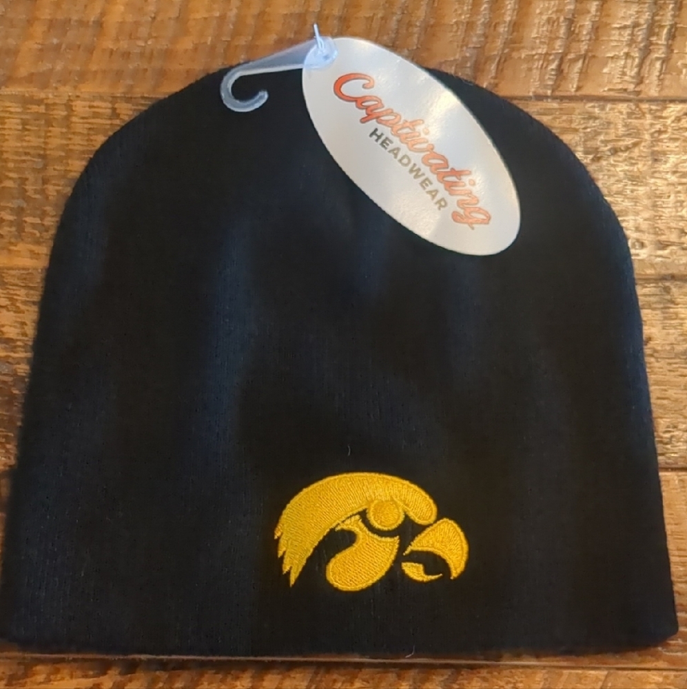Captivating Headwear Black and Yellow Beanie